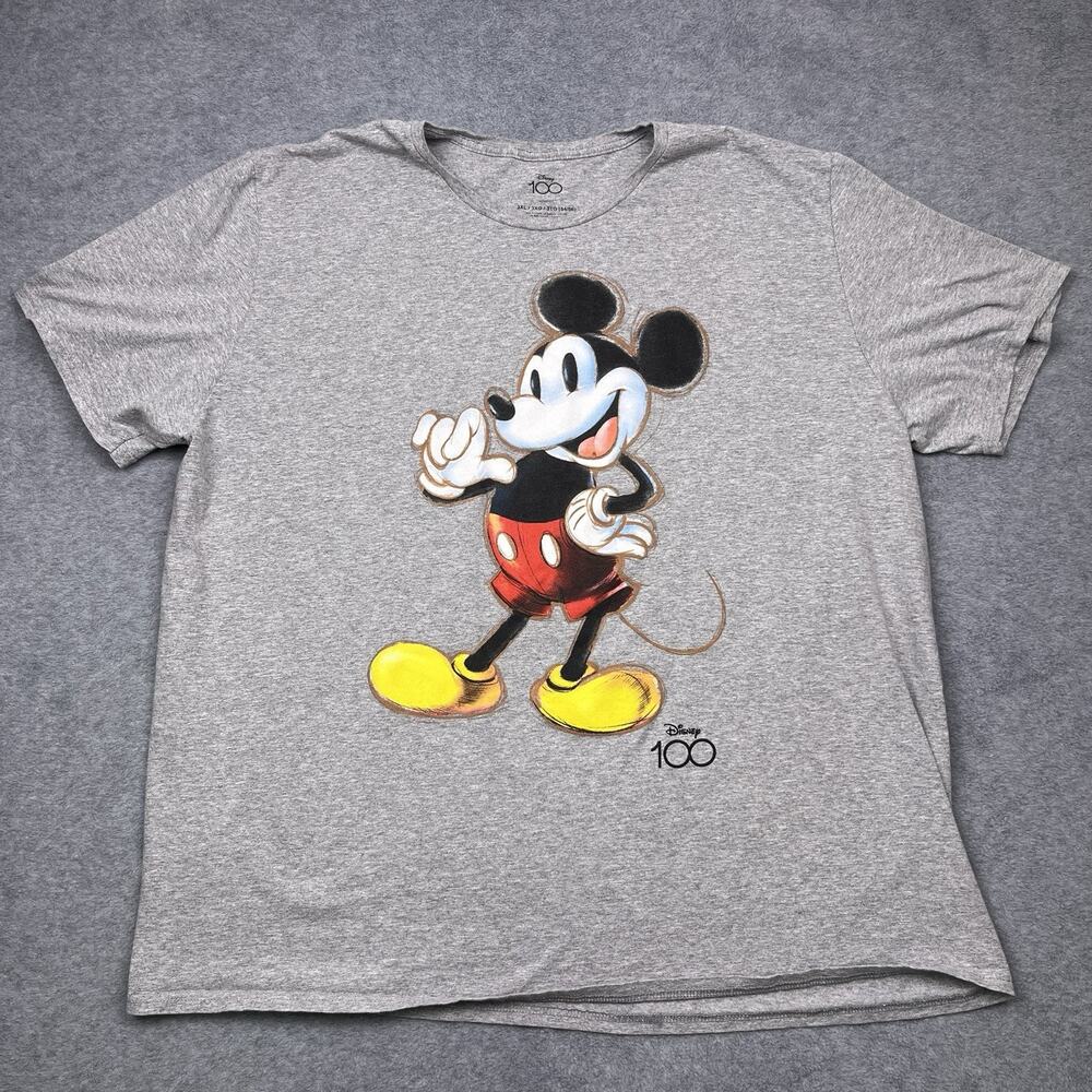 Disney Mickey Mouse 100 years t-shirt‎ gray size 3XL